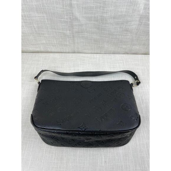 Black Leather Womens Shoulder Bag‎